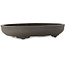 Maceta ovalada sin esmaltar para bonsái de Yamaaki Toshio (tercera generación) - 395 x 277 x 70 mm