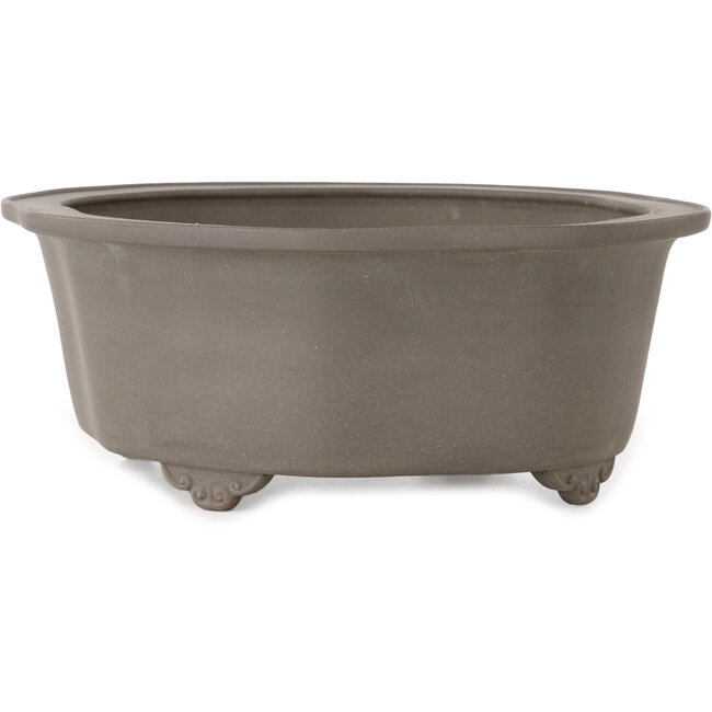 Mokko ongeglazuurde bonsaipot van Kizan - 310 x 273 x 120 mm