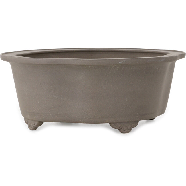 Mokko unglazed bonsai pot by Kizan - 310 x 273 x 120 mm