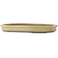 Oval off-white bonsai pot - 660 x 470 x 85 mm