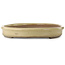 Oval off-white bonsai pot - 660 x 470 x 85 mm