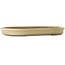 Oval off-white bonsai pot - 660 x 470 x 85 mm