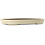 Oval off-white bonsai pot by Kakuzan - 610 x 420 x 65 mm