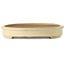 Ovale gebroken witte bonsaipot van Seizan (Reihou, Kataoka Katsushi, meester Seizan oven) - 580 x 410 x 67 mm