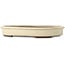 Ovale, gebroken witte bonsaipot van Yamaaki Toshio (derde generatie) - 465 x 363 x 70 mm