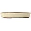Ovale, gebroken witte bonsaipot van Yamaaki Toshio (derde generatie) - 465 x 363 x 70 mm