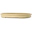 Ovale gebroken witte bonsaipot van Seizan (Reihou, Kataoka Katsushi, meester Seizan oven) - 527 x 375 x 65 mm