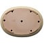 Ovale gebroken witte bonsaipot van Seizan (Reihou, Kataoka Katsushi, meester Seizan oven) - 454 x 330 x 52 mm