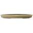 Oval off-white bonsai pot - 565 x 405 x 58 mm