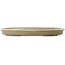 Oval off-white bonsai pot - 565 x 405 x 58 mm