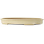 Oval off-white bonsai pot by Yamafusa - 550 x 392 x 63 mm