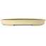 Oval off-white bonsai pot by Yamafusa - 555 x 400 x 60 mm
