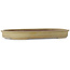 Oval off-white bonsai pot - 500 x 337 x 53 mm