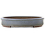 Oval blue bonsai pot by Yamaaki Toshio (third generation) - 565 x 410 x 75 mm