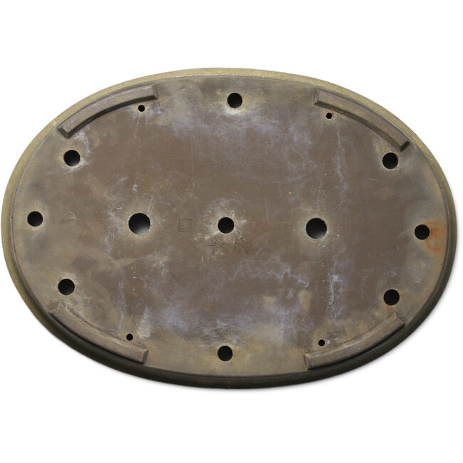 Pot à bonsaï ovale blanc cassé - 565 x 405 x 58 mm