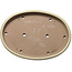 Maceta ovalada para bonsái en color blanco roto de Yamafusa - 550 x 392 x 63 mm