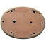 Pot à bonsaï ovale blanc cassé de Yamafusa - 555 x 400 x 60 mm