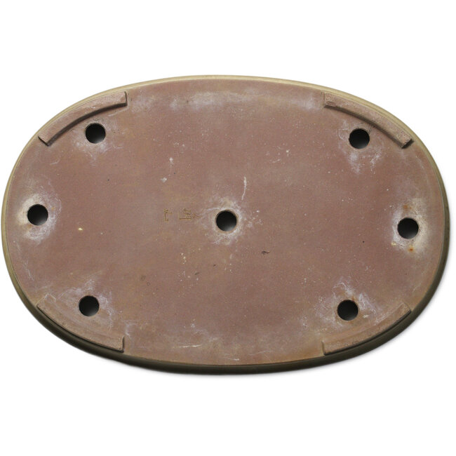 Ovale, gebroken witte bonsaipot - 500 x 337 x 53 mm