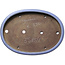 Ovale blauwe bonsaipot van Yamaaki Toshio (derde generatie) - 565 x 410 x 75 mm