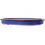 Oval blue bonsai pot - 605 x 420 x 65 mm