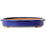 Ovale blauwe bonsaipot - 605 x 420 x 65 mm