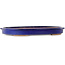 Oval blue bonsai pot - 605 x 420 x 65 mm