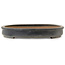 Ovaler blauer Bonsaitopf von Seizan (Reihou, Kataoka Katsushi, Meister Seizan-Ofen) – 650 x 458 x 70 mm