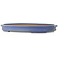 Oval blue bonsai pot by Seizan (Reihou, Kataoka Katsushi, master Seizan kiln) - 635 x 460 x 73 mm