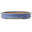 Vaso bonsai ovale blu di Seizan (Reihou, Kataoka Katsushi, forno del maestro Seizan) - 635 x 460 x 73 mm