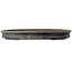 Oval blue bonsai pot by Seizan (Reihou, Kataoka Katsushi, master Seizan kiln) - 660 x 490 x 75 mm