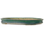 Oval green bonsai pot by Shuhou - 398 x 315 x 40 mm