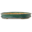 Pot ovale vert pour bonsaï de Shuhou - 398 x 315 x 40 mm