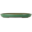 Oval green bonsai pot by Yamafusa - 550 x 395 x 63 mm