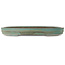 Oval turquoise bonsai pot by Kakuzan - 562 x 405 x 65 mm