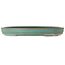 Oval turquoise bonsai pot by Kakuzan - 562 x 405 x 65 mm