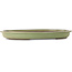 Oval green bonsai pot by Yohen - 560 x 420 x 63 mm