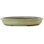 Pot ovale vert pour bonsaï de Yohen - 560 x 420 x 63 mm