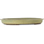 Oval green bonsai pot by Yohen - 560 x 420 x 63 mm