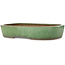 Pot ovale vert pour bonsaï de Shuhou - 473 x 360 x 85 mm