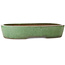 Maceta ovalada verde para bonsái de Shuhou - 473 x 360 x 85 mm