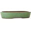 Pot ovale vert pour bonsaï de Shuhou - 473 x 360 x 85 mm
