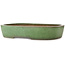 Maceta ovalada verde para bonsái de Shuhou - 473 x 360 x 85 mm