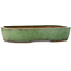 Pot ovale vert pour bonsaï de Shuhou - 473 x 360 x 85 mm