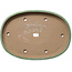 Pot ovale vert pour bonsaï de Yamafusa - 465 x 330 x 58 mm