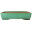 Rectangular green bonsai pot by Yamafusa - 415 x 305 x 90 mm
