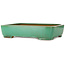 Rectangular green bonsai pot by Yamafusa - 415 x 305 x 90 mm