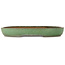 Oval green bonsai pot by Shuhou - 480 x 345 x 70 mm