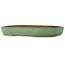 Oval green bonsai pot by Shuhou - 480 x 345 x 70 mm