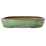 Oval green bonsai pot by Shuhou - 480 x 345 x 70 mm