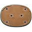 Maceta ovalada verde para bonsái de Shuhou - 480 x 345 x 70 mm